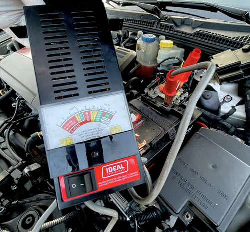 Rýchloservis - meranie stavu autobatérie